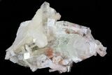 Zoned Apophyllite Crystals With Stilbite - India #72091-1